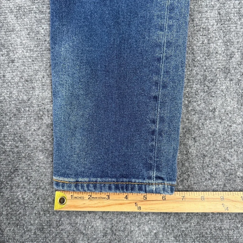 Levis‎ 502 Regular Taper Jeans Mens 32x34 Blue Stretch Denim Medium Wash